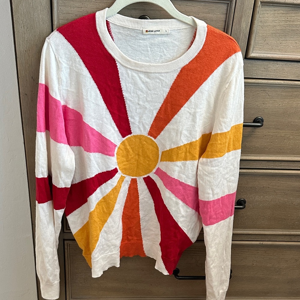 Chaser Multicolor Sunburst Long Sleeve Top